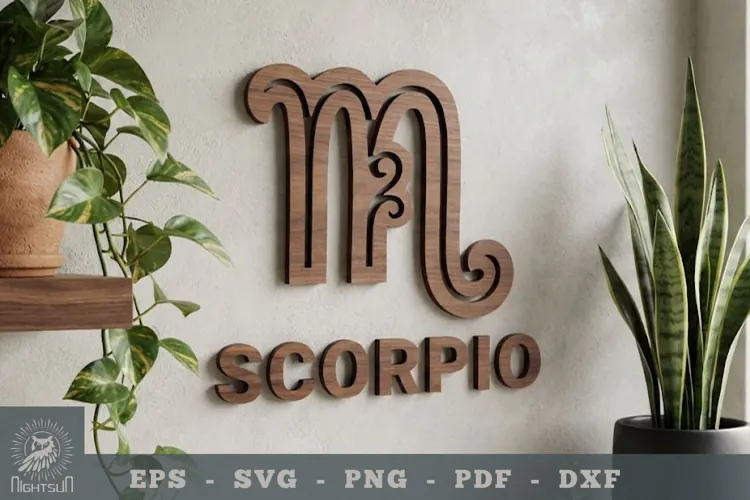 Scorpio Zodiac Lasercut Wall Decor