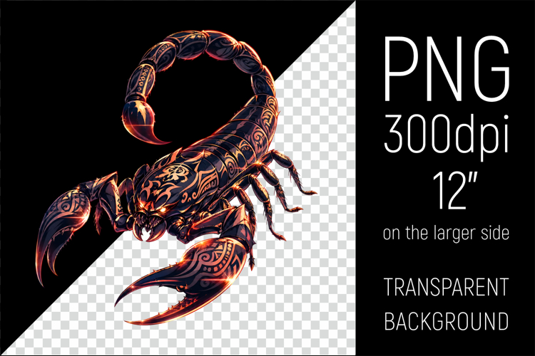 Scorpio Zodiac Sign Clipart | Mystical Horoscope Illustratio