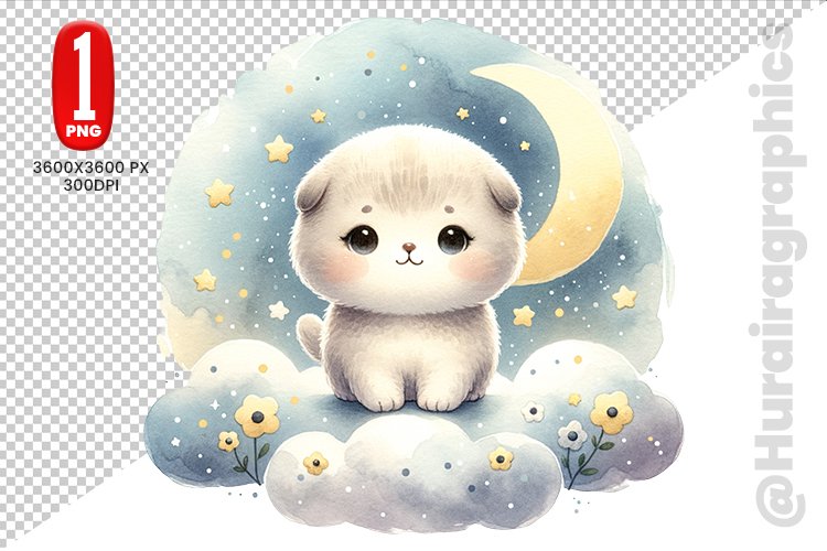 Cute Cat Clipart Image 6