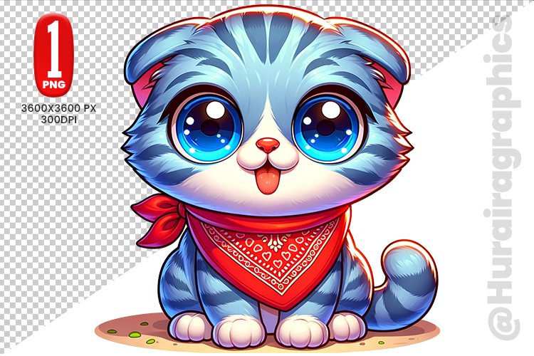 Cute Cat Clipart Image 16