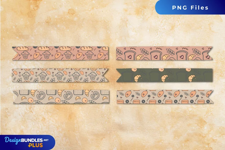 Bread Seamless Pattern Tape