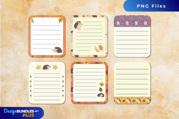 Journaling Pages Hedgehog Patterns