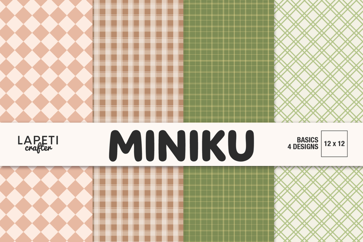 Scrapbook Paper, Plaid and Geometric Backgrounds