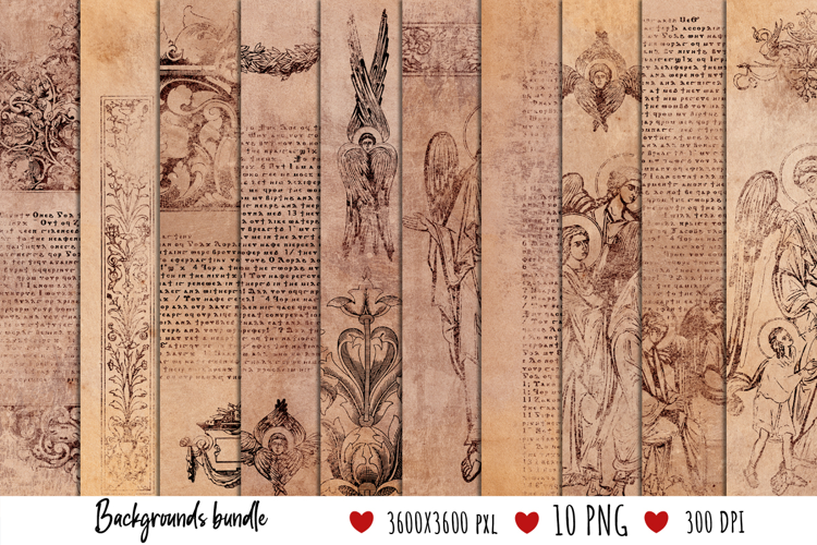 Scrapbook Religious Papers Vintage