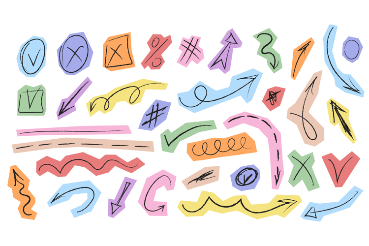 Scrapbook Scribble Stickers