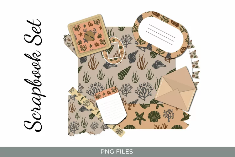 Coral Reef |Sea Shells Journaling Set