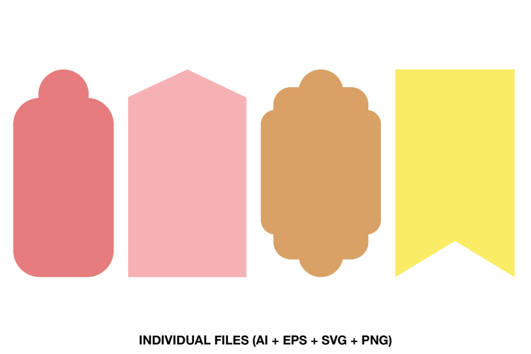 Scrapbook Tags SVG, Printable Journaling Labels, Planner Tag