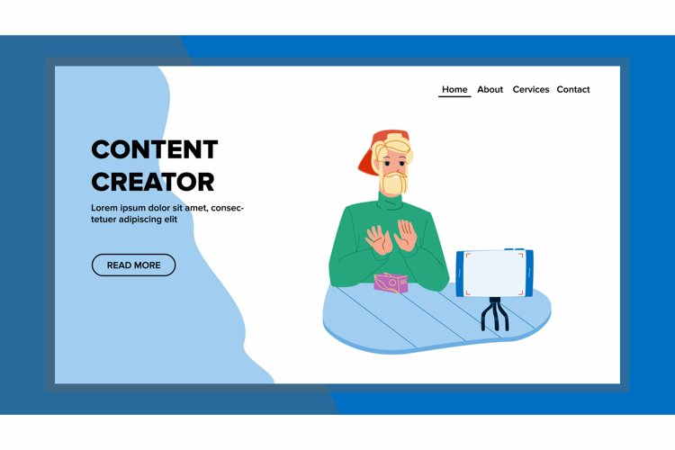 Content creator vector example image 1