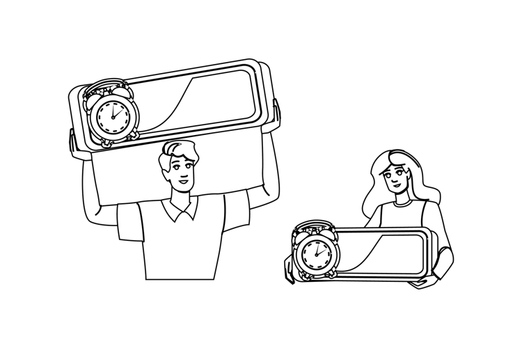 Alarm Clock Vector Image 2