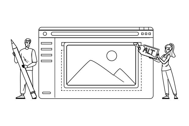 image alt text vector (6578610)