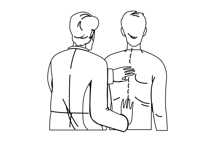 treatment chiropractors spinal health vector