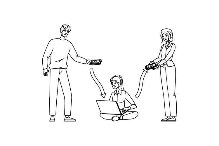 insurance compensation management vector