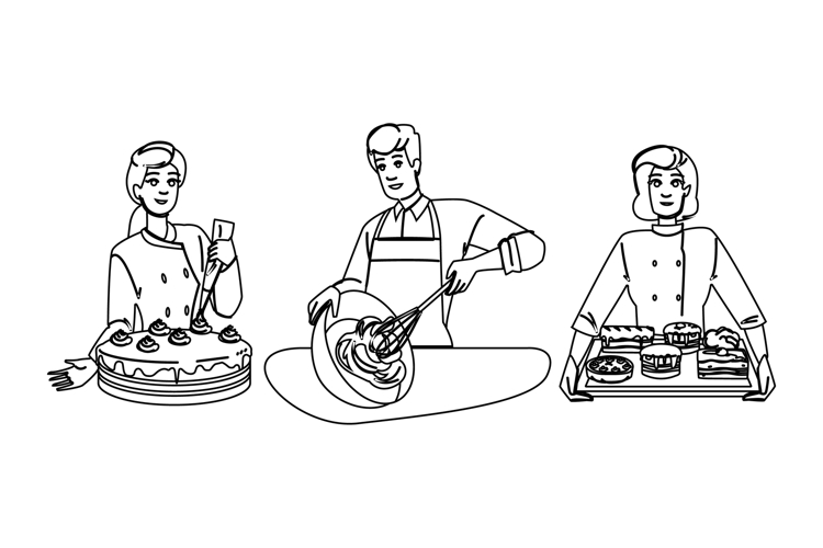 dessert confectioner vector