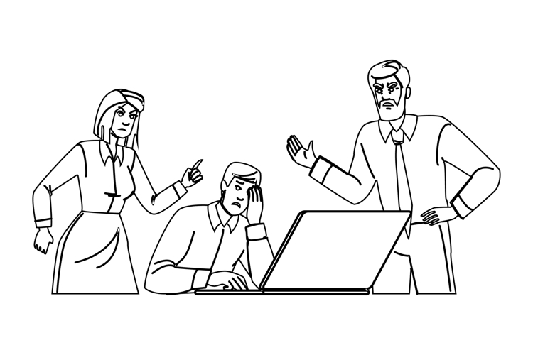 dispute conflict office vector