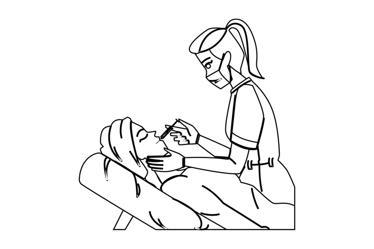 xeomin cosmetic injections vector