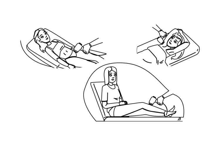 beauty hair removal woman vector