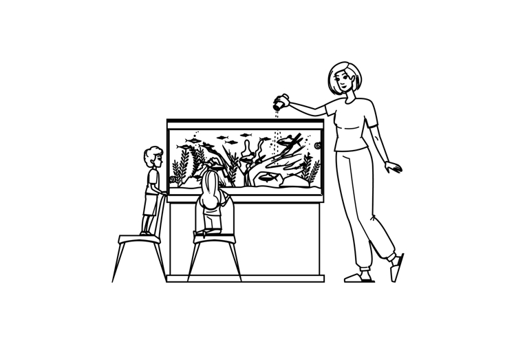 tank home aquarium vector