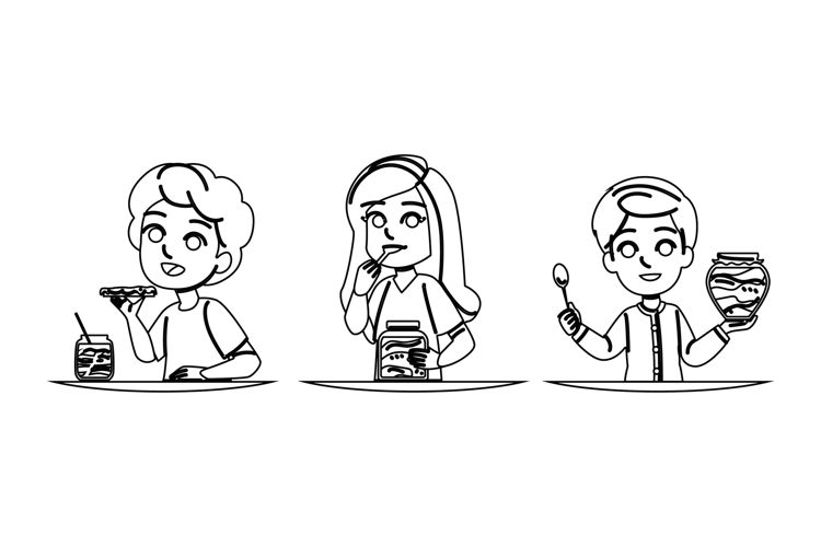 jars homemade jam kid vector