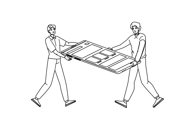 smartphone mobile first vector