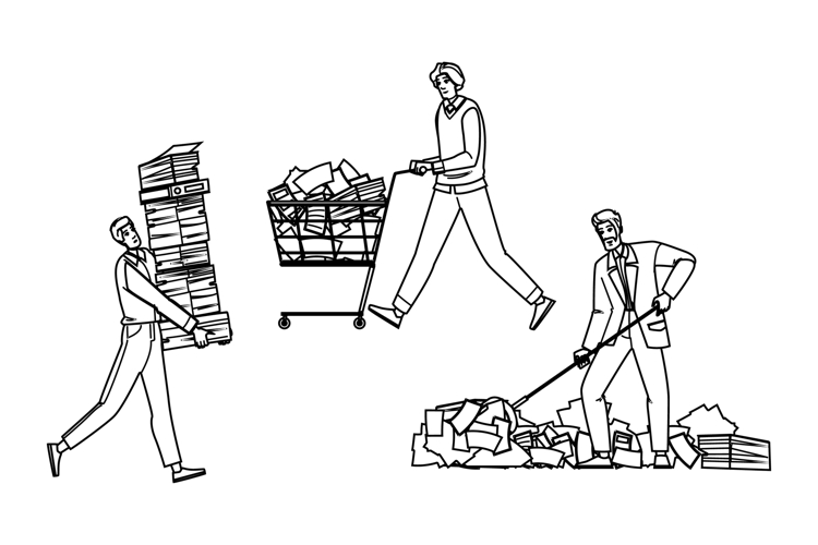 forms office paperwork vector