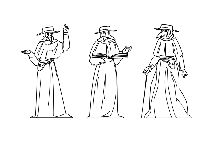 death plague doctor vector