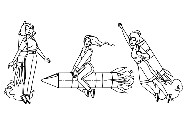 Rocket Vector Image 8