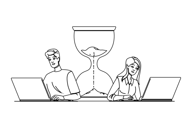 Hourglass Illustration Image 6