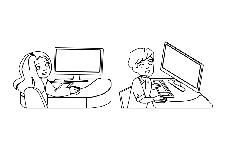 Computer Vector Image 22