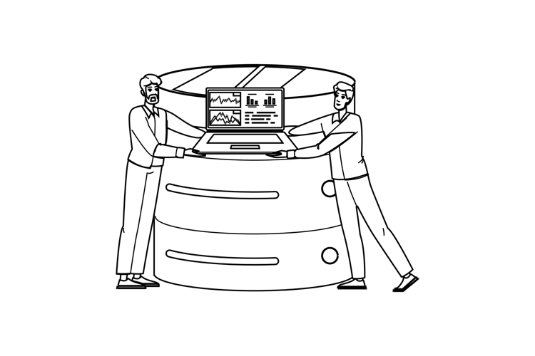 monitoring server console vector