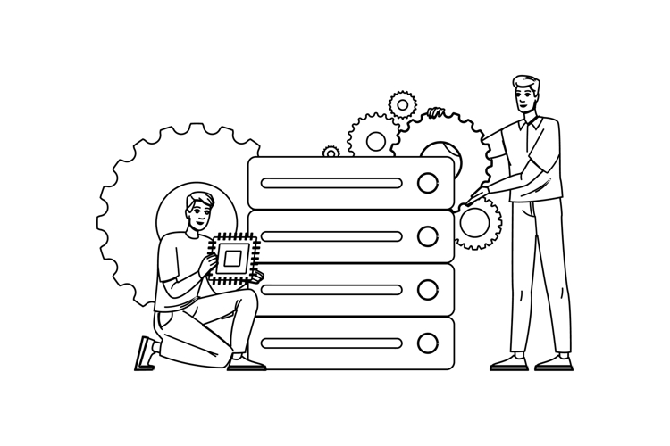 efficiency server upgrade vector