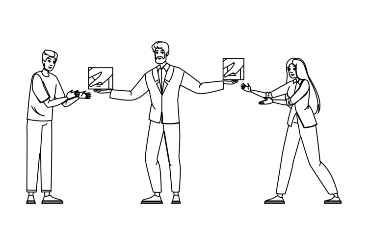 package service delivery manager vector