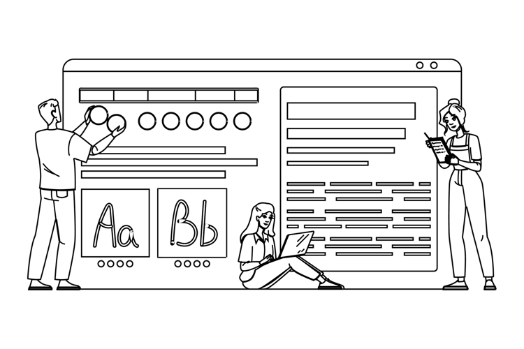 ux style guide website vector