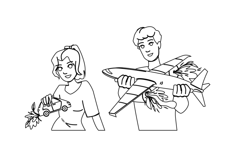 environment sustainable transportation solution vector