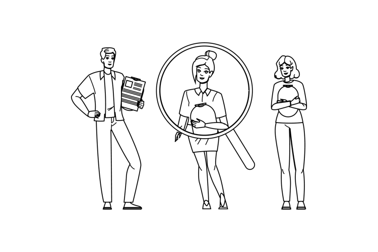 staff talent acquisition vector