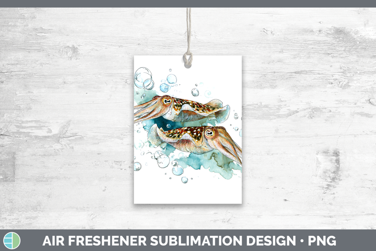 Cuttlefish SEA 02 Sketch Air Freshener Sublimation Design