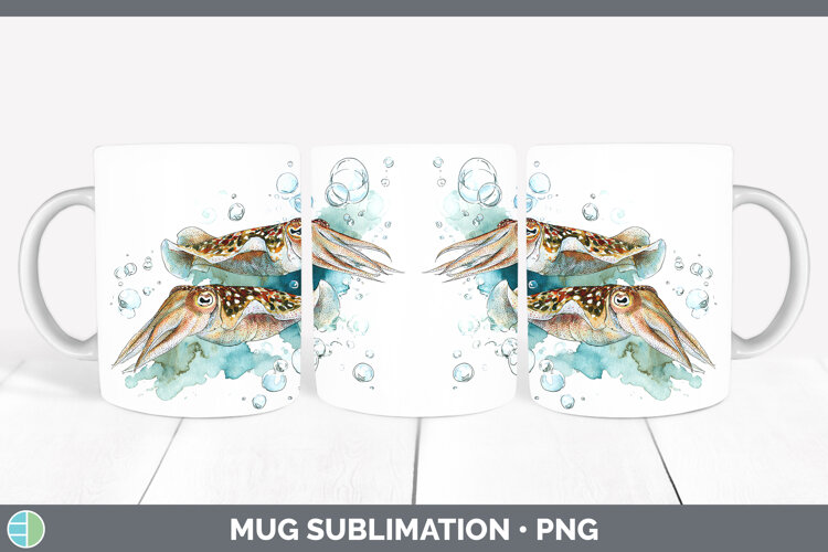 GorgeousSEA 02 Sketch Mug Wrap design.