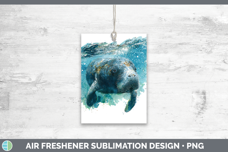 Dugong SEA 02 Sketch Air Freshener Sublimation Design
