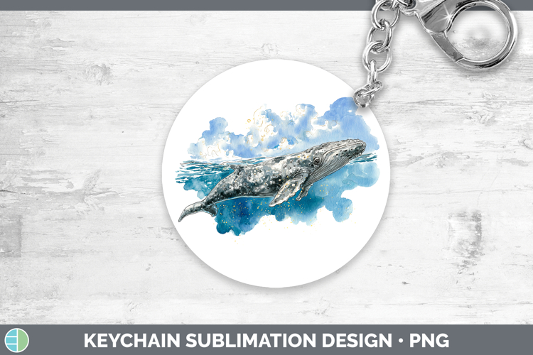 Gray Whale SEA 02 Sketch Keychain Sublimation Design