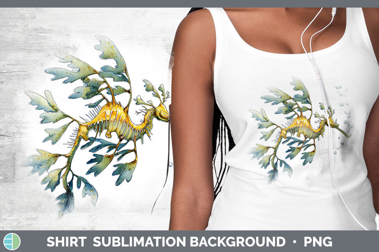 Leafy Seadragon SEA 02 Sketch Shirt Sublimation Design