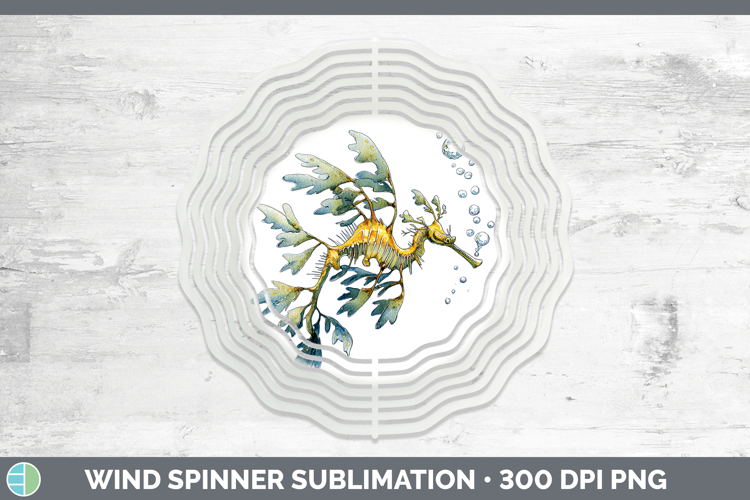 Leafy Seadragon SEA 02 Sketch Wind Spinner Sublimation Desig