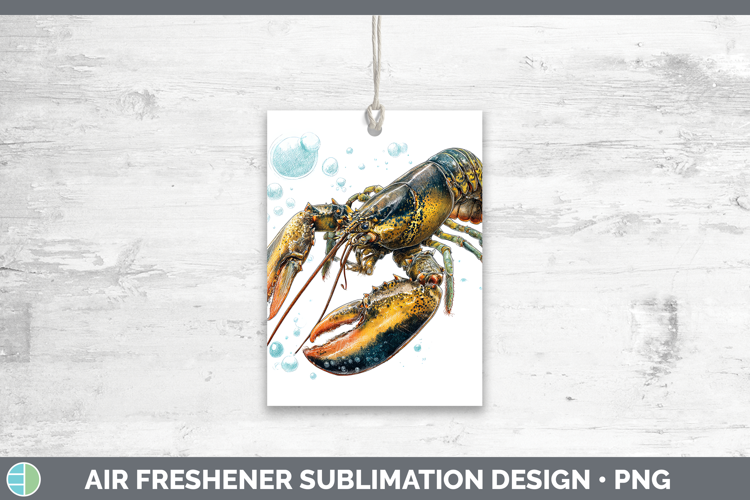 Lobster SEA 02 Sketch Air Freshener Sublimation Design