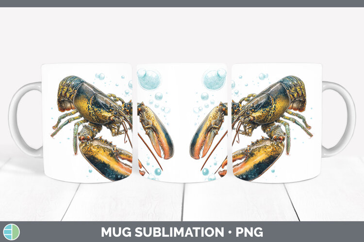 GorgeousSEA 02 Sketch Mug Wrap design.