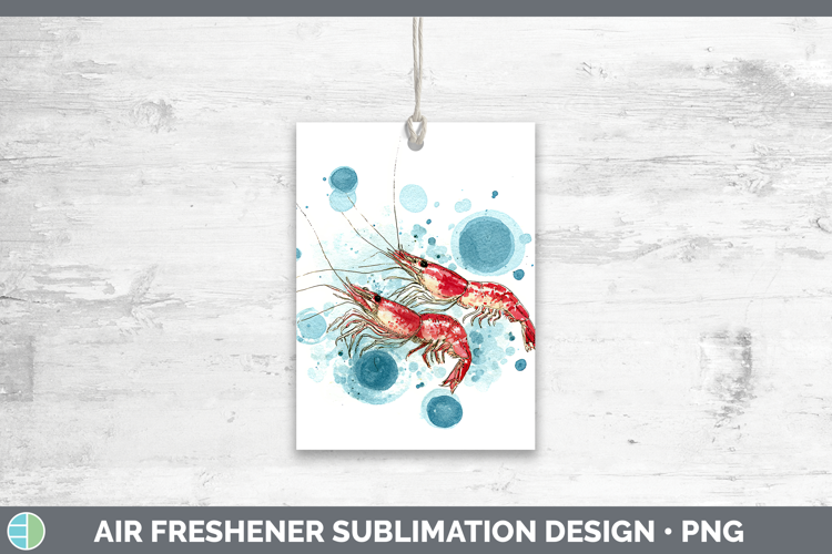 Shrimp SEA 02 Sketch Air Freshener Sublimation Design