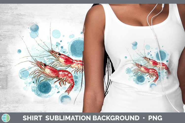 Shrimp SEA 02 Sketch Shirt Sublimation Design