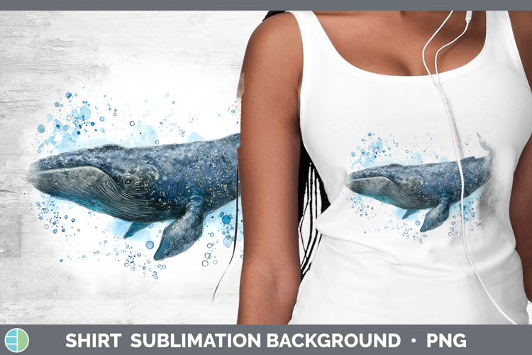 Sperm Whale SEA 02 Sketch Shirt Sublimation Design