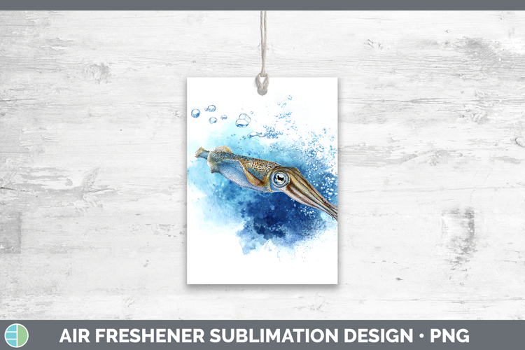 Squid SEA 02 Sketch Air Freshener Sublimation Design