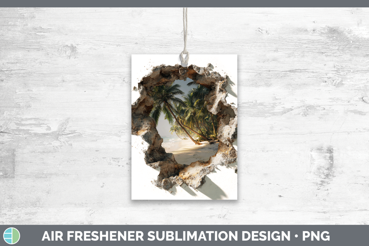 Be Sea 3D Hole Air Freshener Sublimation Design