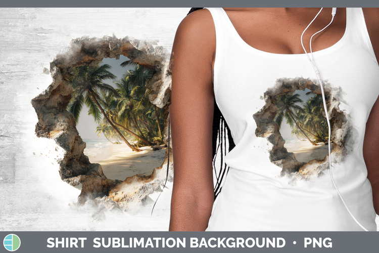 Be Sea 3D Hole Shirt Sublimation Design