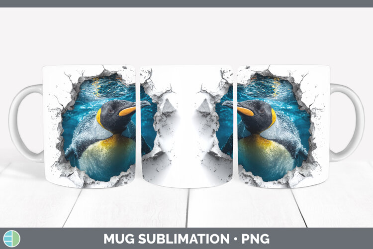 GorgeousSea 3D Hole Mug Wrap design.