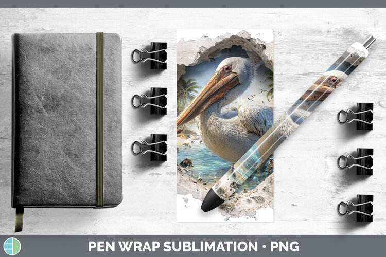 GorgeousSea 3D Hole Pen Wrap design.